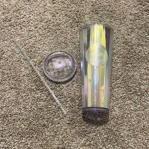 Starbucks Iridescent Tumbler with Straw